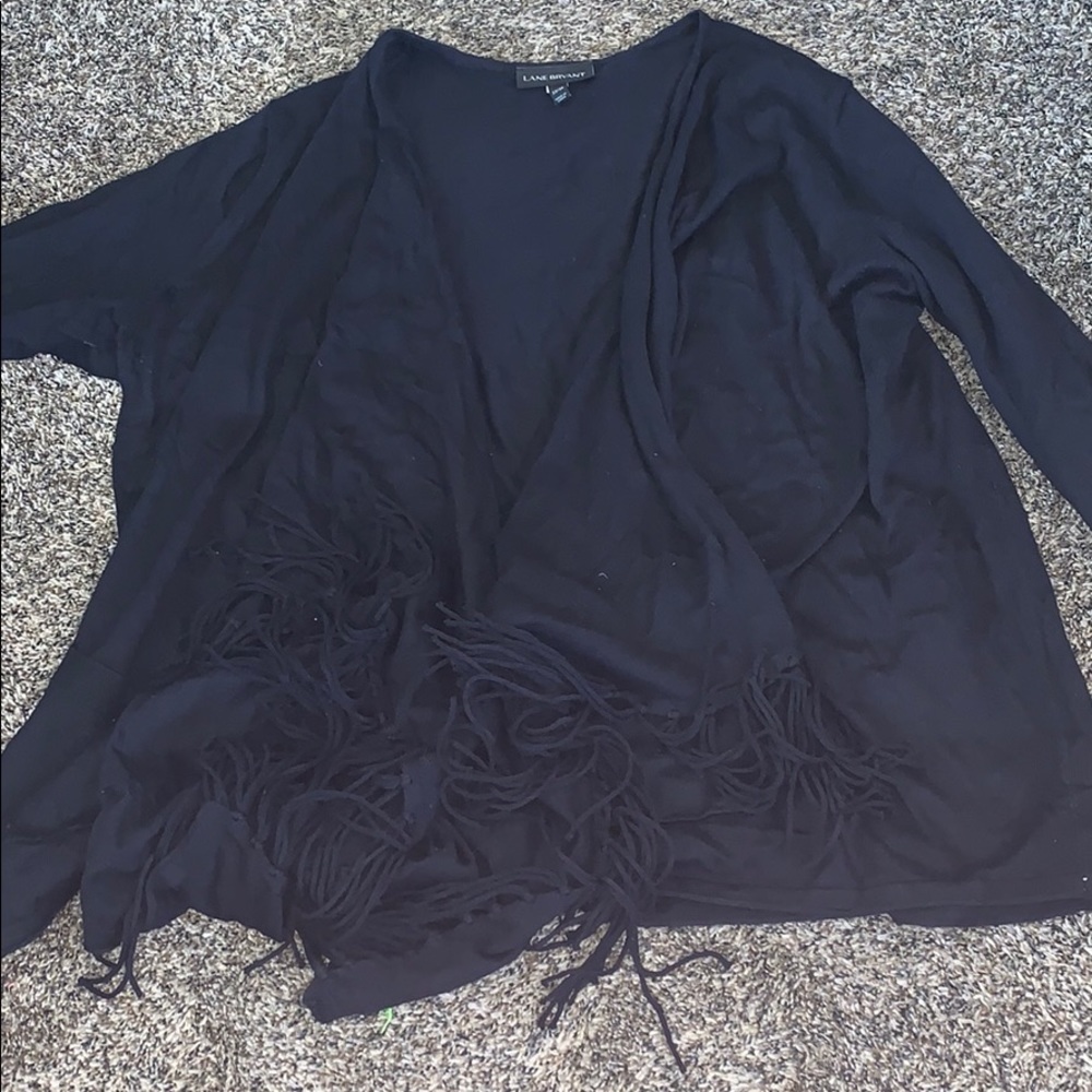 Lane Bryant Fringe Cardigan